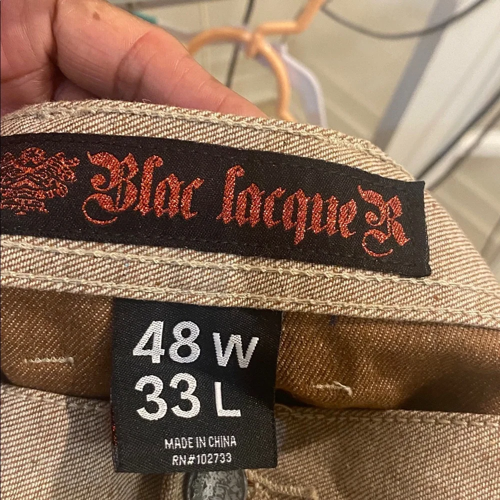 Blac Lacquer size 48/33 Jeans New With Tags - Picture 4 of 4